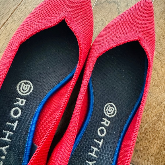 Like New Rothy’s The Point Flats - Red, 8.5 - Picture 3 of 6